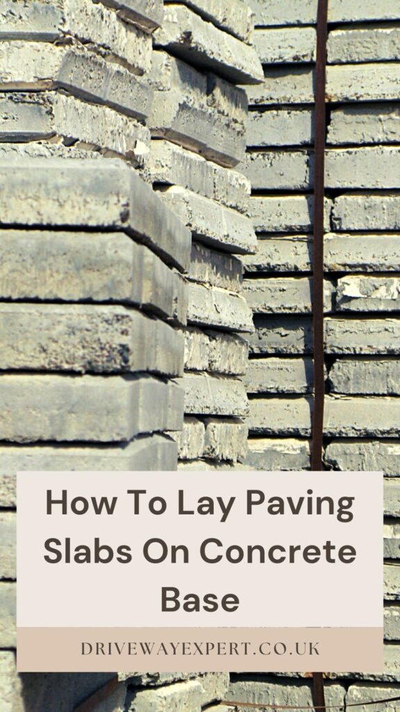 Laying slabs on concrete base discount