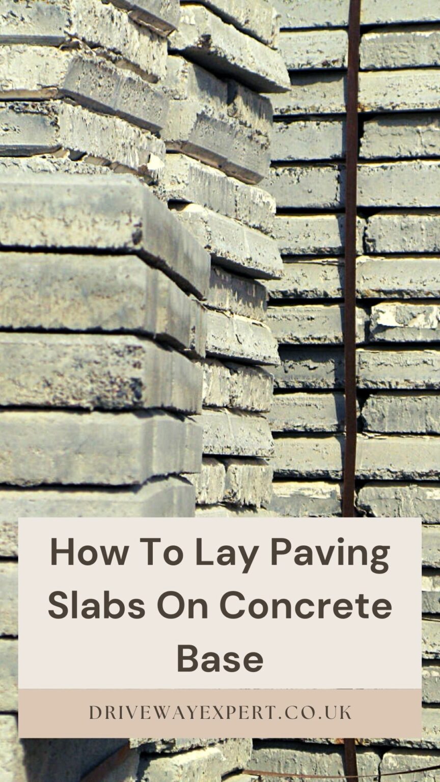 How To Lay Paving Slabs On Concrete Base Driveway Expert